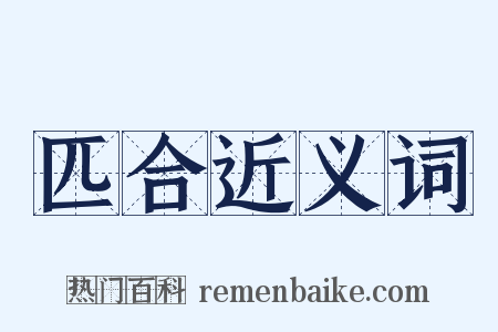 匹合近义词是什么意思的图片
